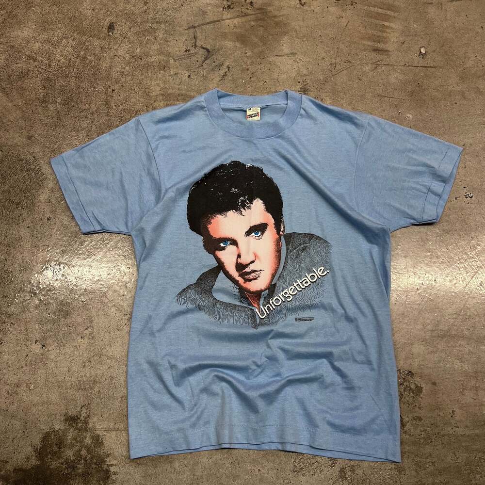 1987 Vintage Elvis T Shirt Size Small